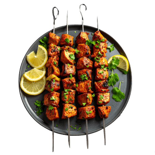 Chicken Cheese Kebab - Cheesy chicken kebab