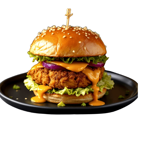 Al Taj Burger - Spicy house special chicken burger