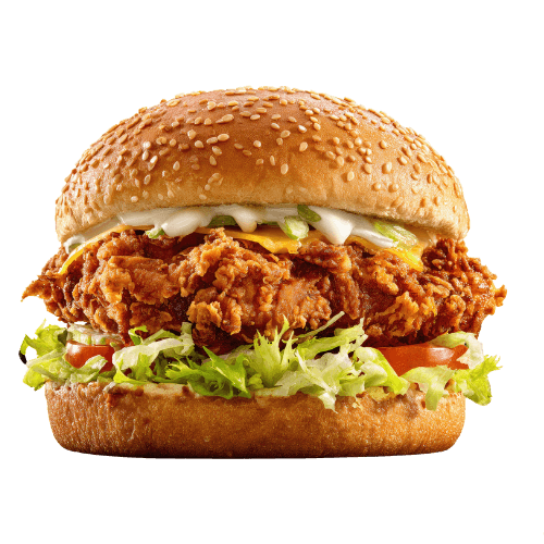 Burger Chicken - Chicken burger with grilled vegetables