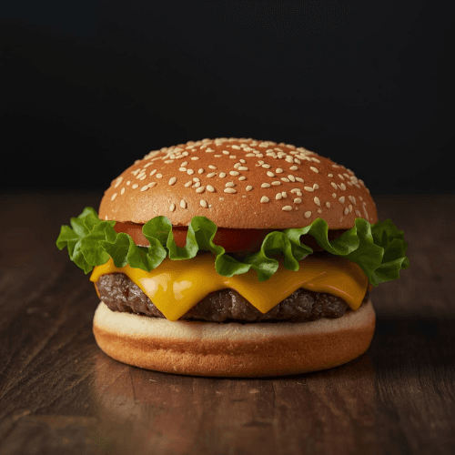 Cheese Burger - Beef burger with egg and cheese
