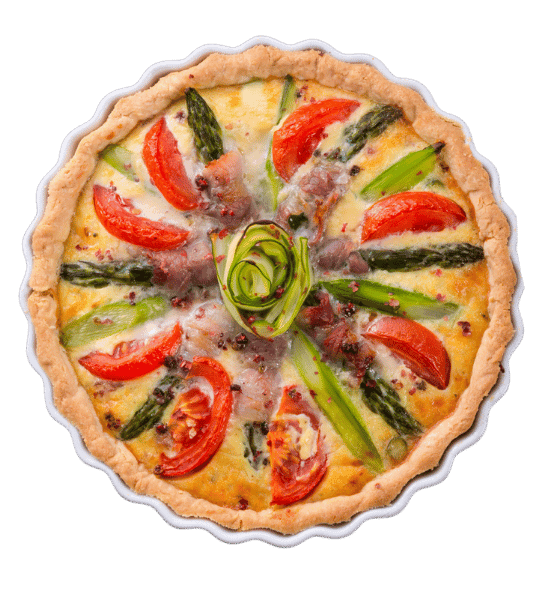 Gorgo Asparagus - Cheesy asparagus pizza