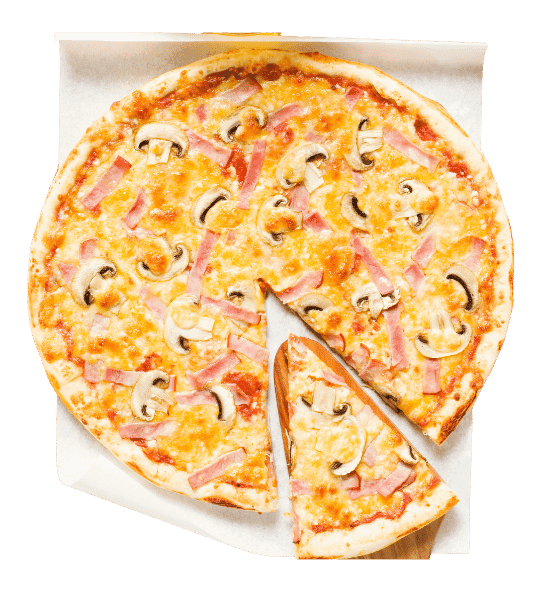 Ham and Mushrooms - Turkey ham with mushrooms